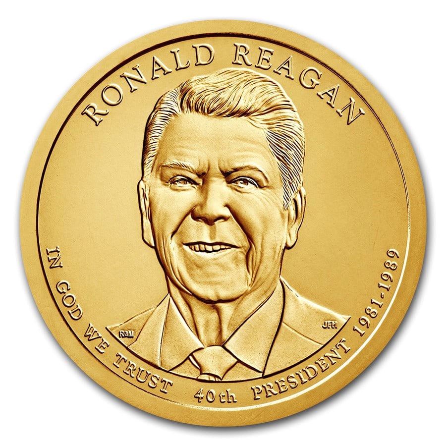2016-P Ronald Reagan Presidential Dollar: 2016-P Ronald Reagan Presidential Dollar BU SKU n: RBJ205929 Year: 2016 Grade: Brilliant Unc Grade Service: None Denomination: $1.00 Mint Mark: P - Philadelphia Metal Content: 0 troy oz <