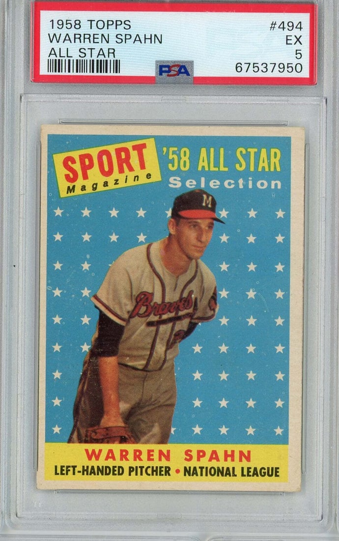 graded 1958 topps all star (1 of 1)