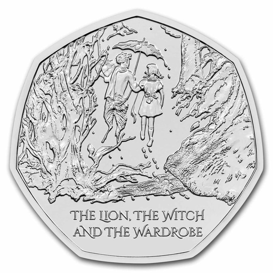 2023 GB The Lion, the: 2023 GB The Lion, the Witch, and the Wardrobe 50p BU Coin SKU n: RBJ285297 Year: 2023 Grade: Brilliant Unc Grade Service: None Denomination: 50 Pence Mint Mark: Not Shown Metal Content: 0