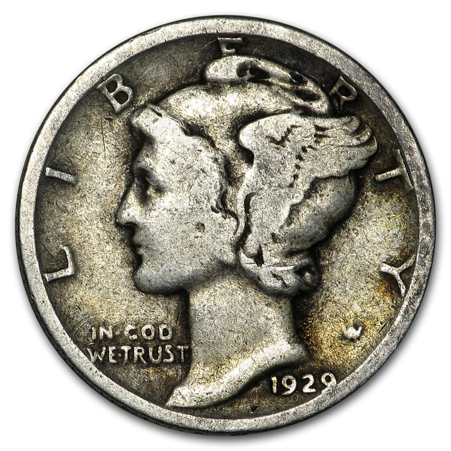 1929 Mercury Dime Good/VF (1 of 2)