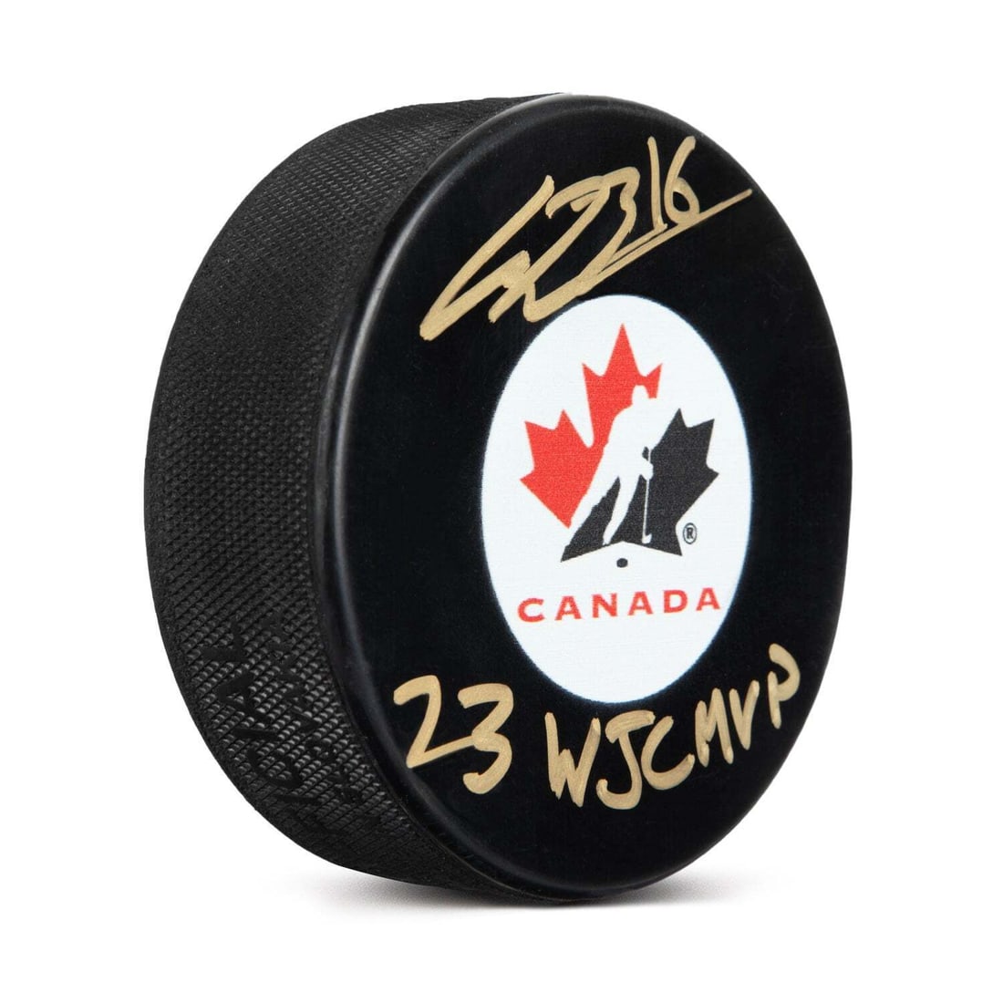 connor bedard signed team canada: connor bedard signed team canada hockey puck with 23 wjc MVP note Connor Bedard Signed Team Canada Hockey Puck with 23 WJC MVP Note SKU no: 7595754455128