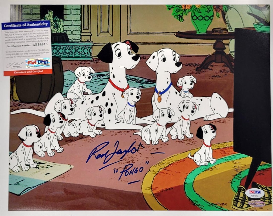 rod taylor signed disney "pongo" (1 of 3)