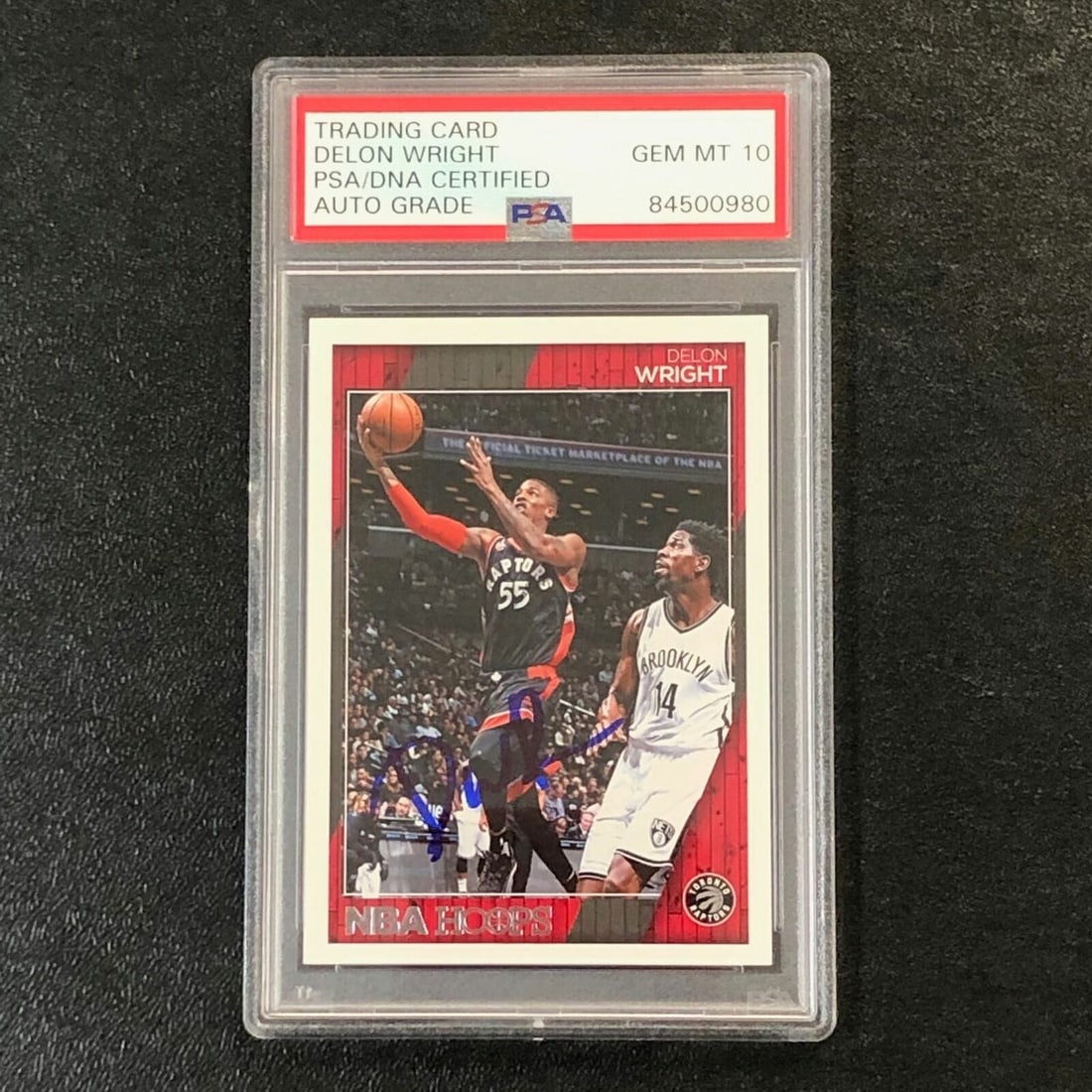 2016-17 NBA Hoops #229 Delon: 2016-17 NBA Hoops #229 Delon Wright Signed Card AUTO 10 PSA Slabbed Raptors 2016-17 NBA Hoops #229 Delon Wright Signed Card AUTO 10 PSA Slabbed Raptors SKU no: 7256876089432