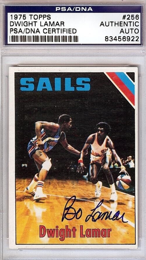 Dwight "Bo" Lamar Autographed 1975: Dwight "Bo" Lamar Autographed 1975 Topps Card #256 Sails PSA/DNA #83456922 Dwight "Bo" Lamar Autographed 1975 Topps Card #256 Sails PSA/DNA #83456922 SKU no: RBJ7283344736344
