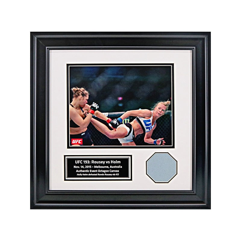 ufc 193: rousey vs holm: ufc 193: rousey vs holm fight used octagon patch framed photo collage UFC 193: Rousey Vs Holm Fight Used Octagon Patch Framed Photo Collage SKU no: RBJ7593832579160