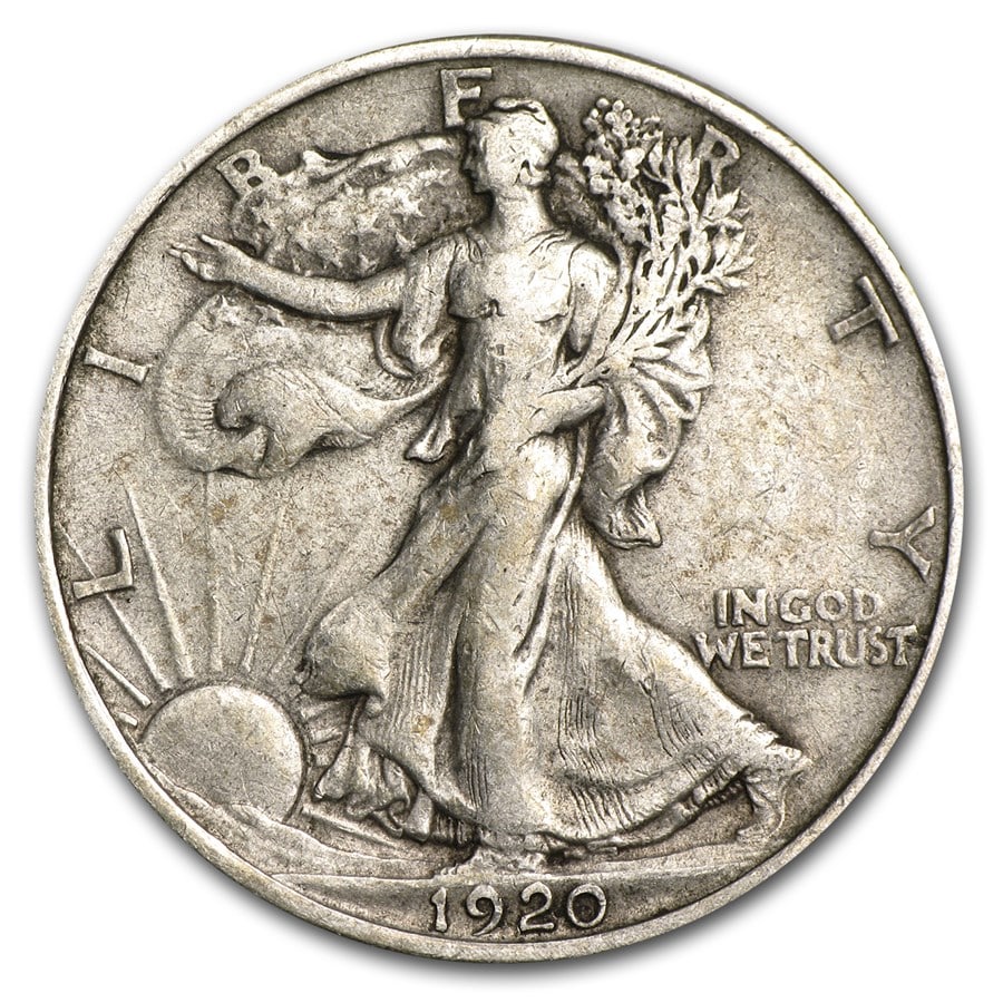 1920 Walking Liberty Half Dollar (1 of 2)