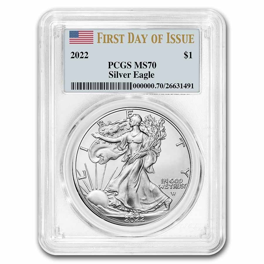 2022 American Silver Eagle MS-70 (1 of 3)