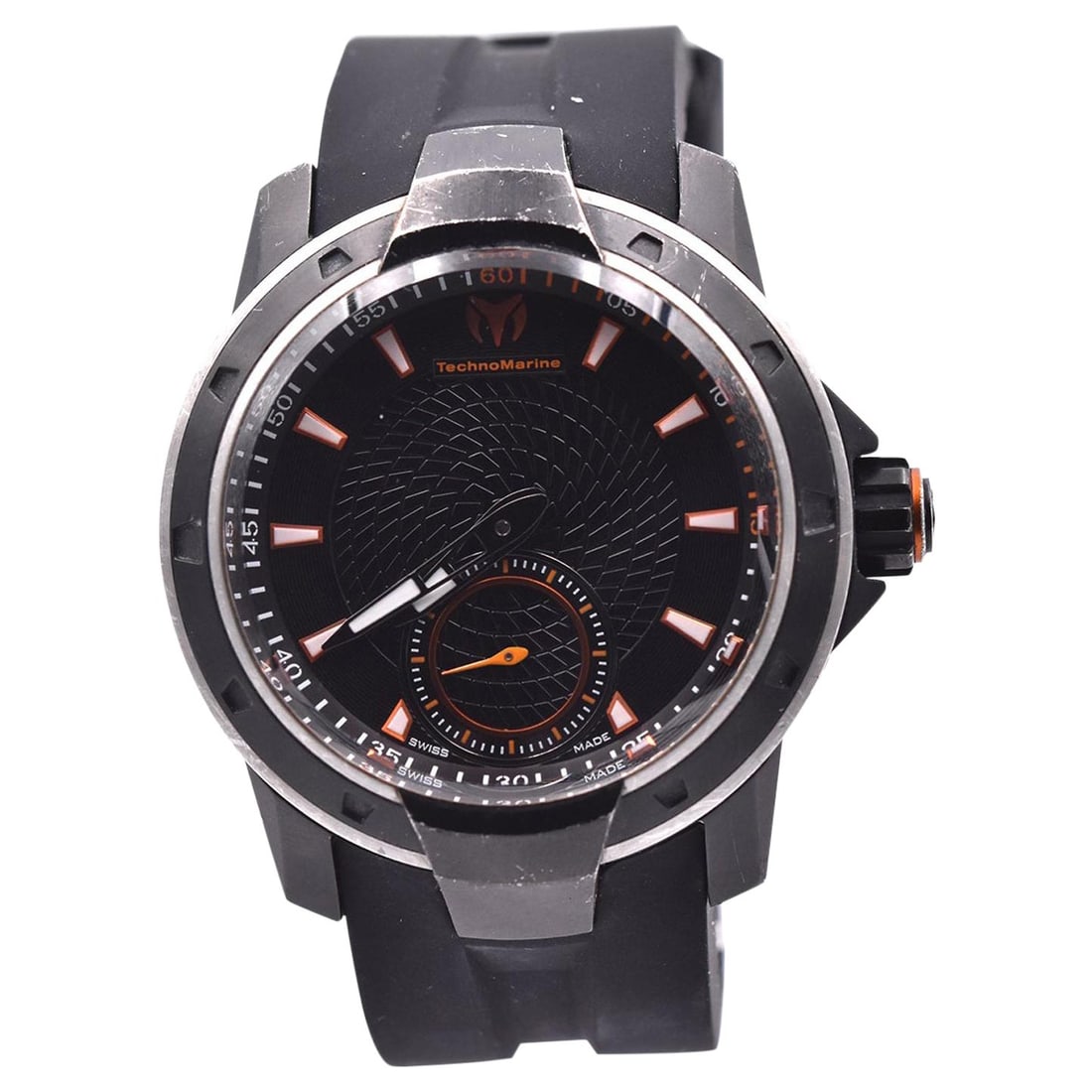 Technomarine Black PVD Stainless Steel: Technomarine Black PVD Stainless Steel UF6 3 Hands Brand: Technomarine Case Material: Steel, Stainless Steel Case Shape: Round Movement: Quartz Case Dimensions: Width: 1.78 in (45 mm) Period: 21st