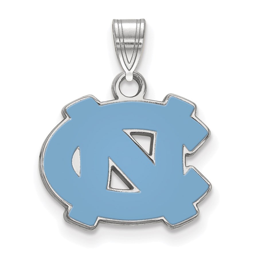 Sterling Silver University of North: Sterling Silver University of North Carolina Enamel Pendant SKU no: RBJ164170 Metal: Sterling Silver Purity: .925 Finish: Polished Length Of Item: 20 mm Charm Element Length: 14 mm Charm