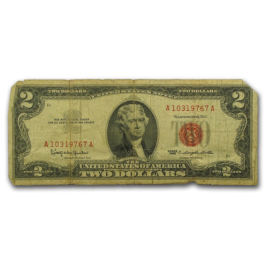 1963 thru 1963-A $2.00 U.S. (1 of 3)