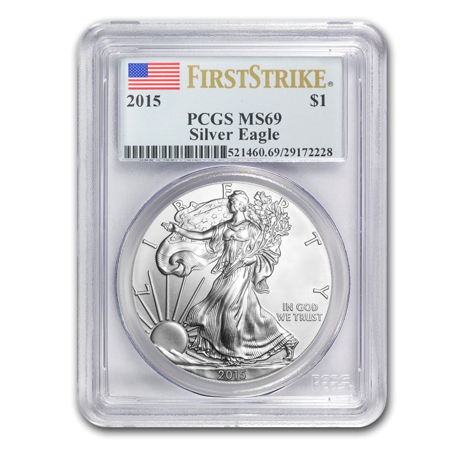 2015 American Silver Eagle MS-69 (1 of 3)
