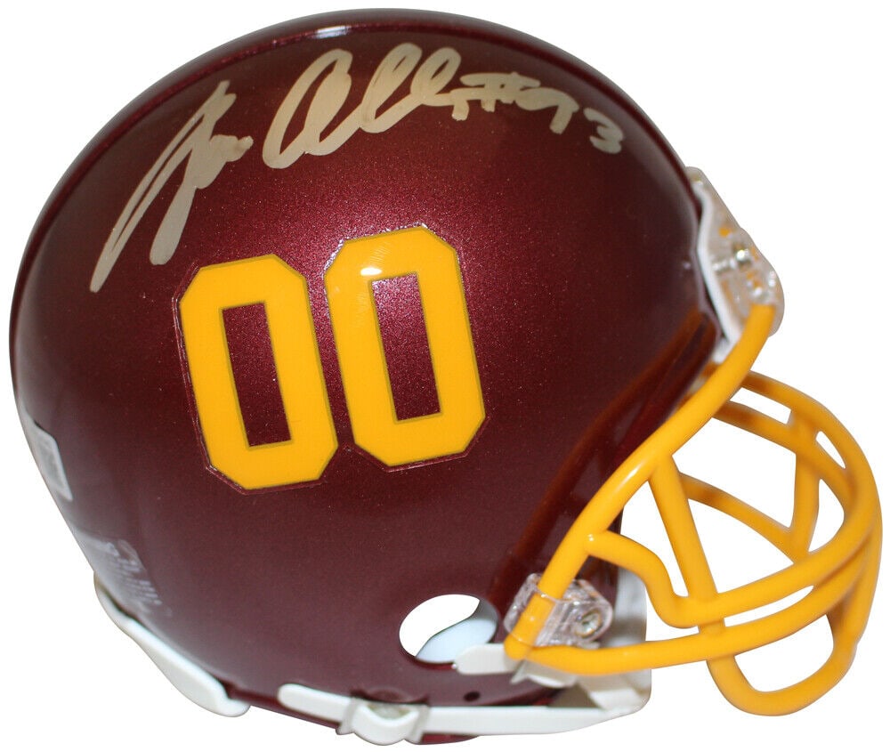 Jonathan Allen Signed Washington Football Team VSR4 Mini Helmet Beckett 37311: Jonathan Allen Signed Washington Football