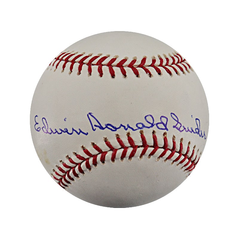 edwin "donald" snider dodgers autographed bud selig OML baseball (elite holo): edwin "donald" snider dodgers autographed