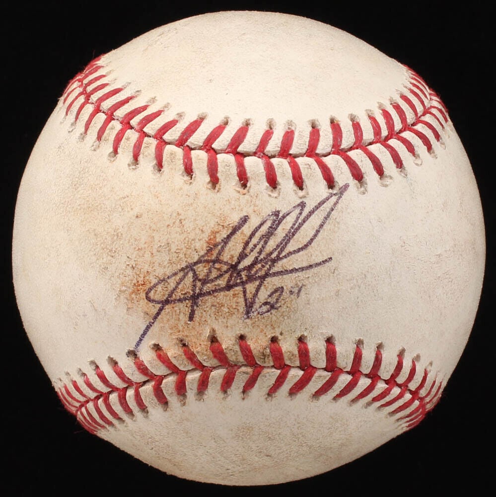 jesus aguilar signed game used: jesus aguilar signed game used selig ball beckett COA auto rays indians brewers JESUS AGUILAR SIGNED GAME USED SELIG BALL BECKETT COA AUTO RAYS INDIANS BREWERS