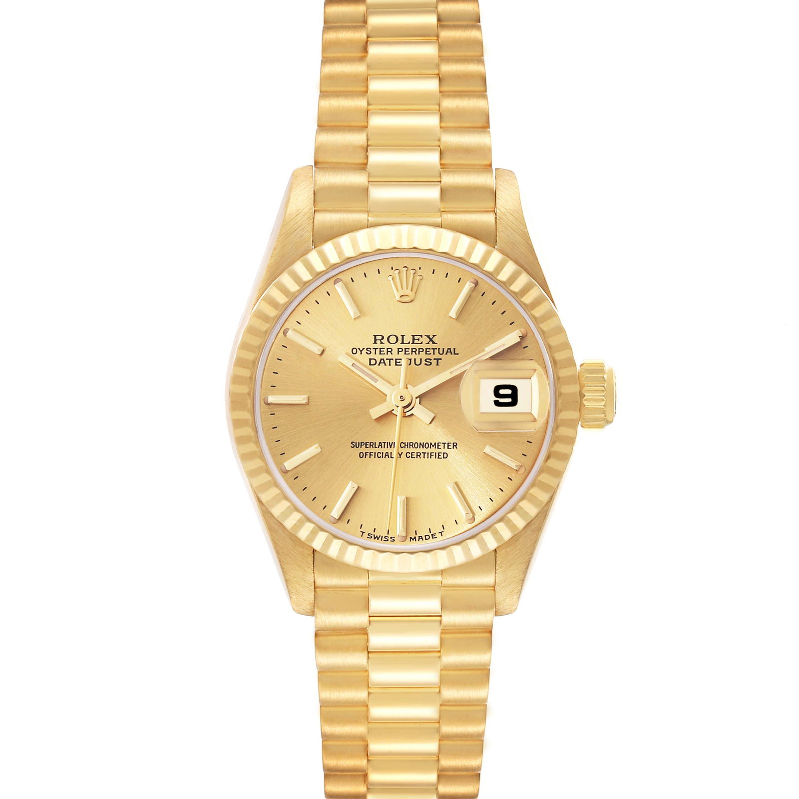 Rolex President Datejust 26mm 18k Yellow: Rolex President Datejust 26mm 18k Yellow Gold Ladies Watch 79178 SKU no: RBJ57407 Brand: Rolex Model Name: Rolex President Datejust 26mm 18k Yellow Gold Ladies Watch 79178 Model Number: 79178 Year: 19