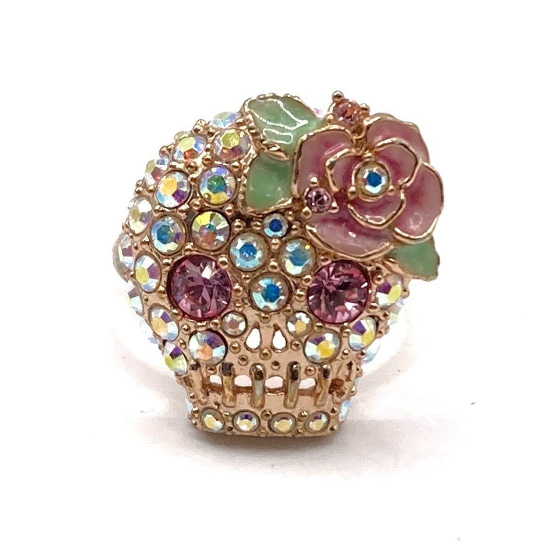 Auth ANNA SUI - Gold Clear: Auth ANNA SUI - Gold Clear Multi Hardware Color Stone Ring #5 3/8 Condition: Pre-owned Brand: ANNA SUI Style: Ring Color: Gold, Clear, Multi Material: Hardware, Color Stone Note: This will be ship