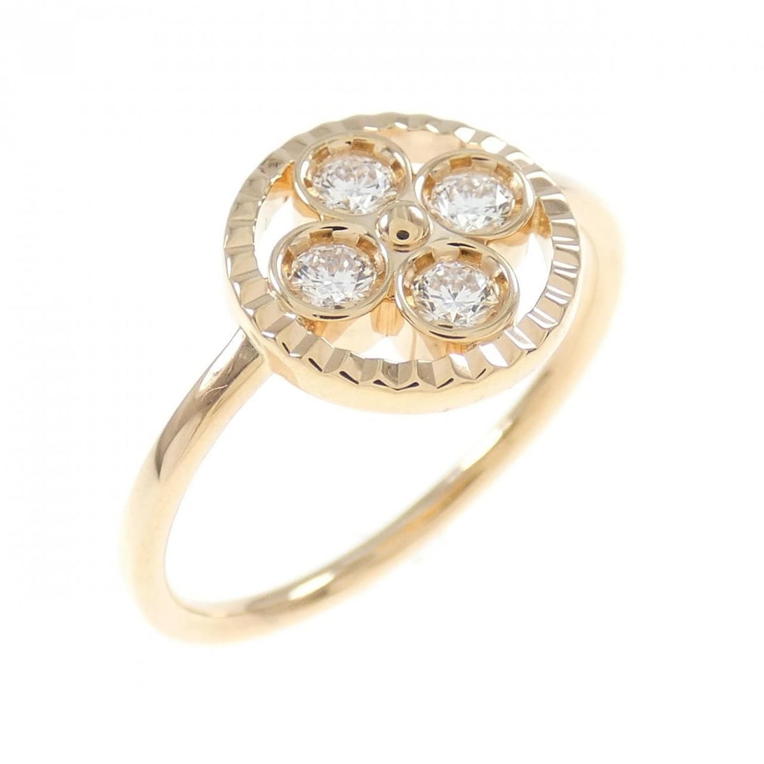 Authentic LOUIS VUITTON Monogram Sun: Authentic LOUIS VUITTON Monogram Sun Blossom BB Ring #270-003-813-4408 Condition: Pre-owned Brand: LOUIS VUITTON Style: Ring Material: 750 Pink Gold Gender: Ladies Size: 5 (US size) (50) <br