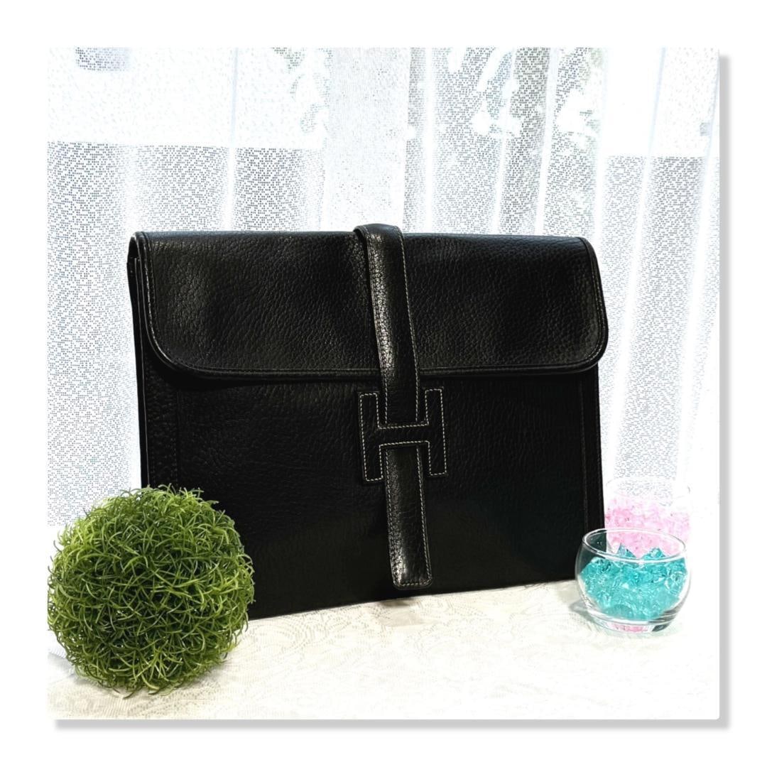 HERMES Jige GM Clutch Hand Bag (1 of 10)