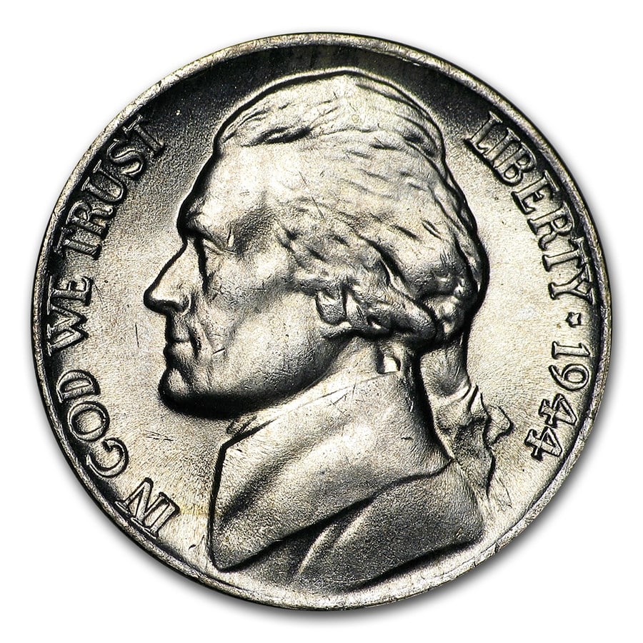 1944-P Silver Wartime Jefferson Nickel BU (1 of 2)