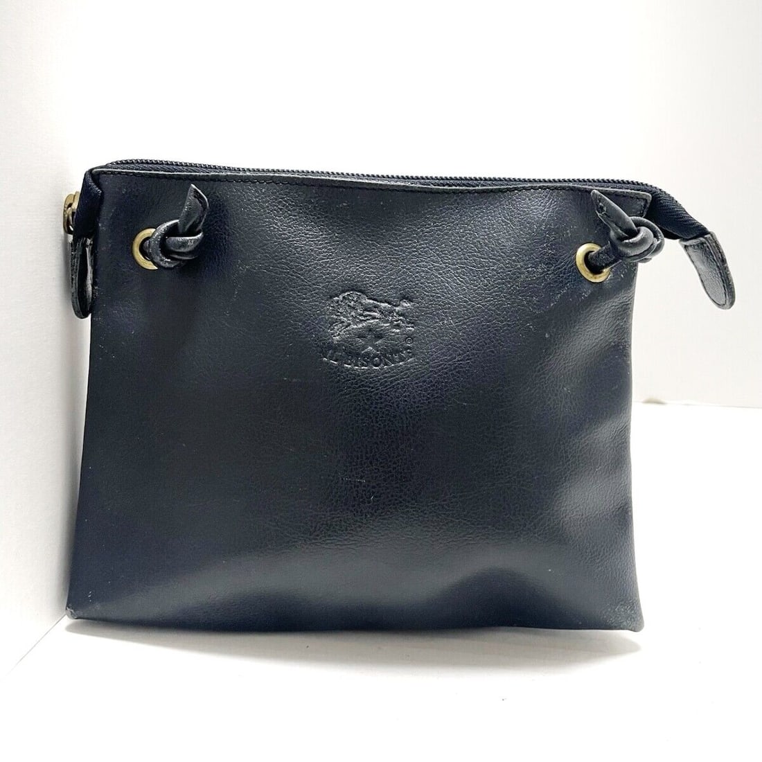 Auth IL BISONTE - Navy Leather (1 of 8)
