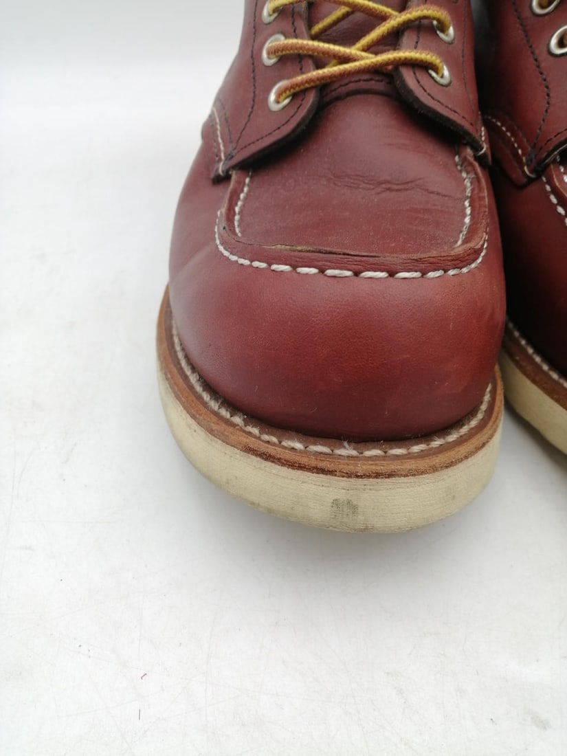 RED WING Model number: 9106 Mock: RED WING Model number: 9106 Mock toe Condition: Pre-owned Brand: RED WING Country: Japan SN: MOR_0820 Department: NA Type: Boot Character: Boots US Shoe Size: NA Color: