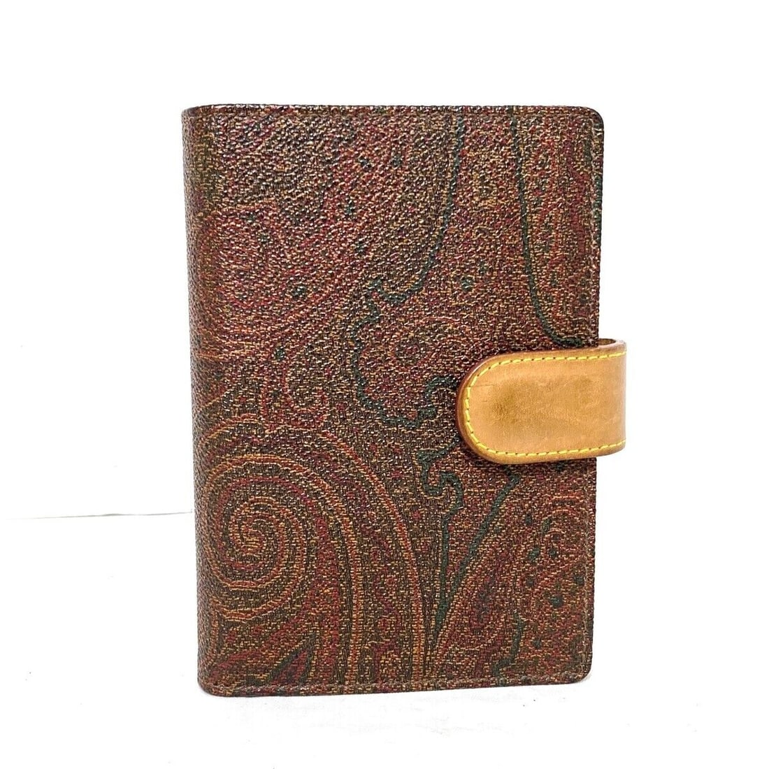 Authentic ETRO - Bordeaux Light Brown: Authentic ETRO - Bordeaux Light Brown Multi Leather Agenda Condition: Pre-owned Brand: ETRO Style: Agenda Color: Bordeaux, Light Brown, Multi Material: Leather ConditionRank: 6 Department