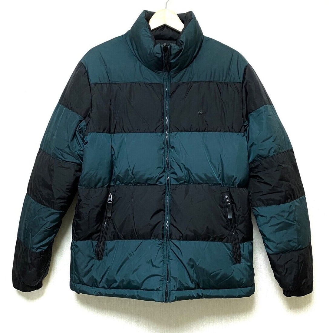 Authentic Lacoste - Black Blue Green: Authentic Lacoste - Black Blue Green Down Jacket Condition: Pre-owned Brand: Lacoste Style: Down Jacket Color: Black, Blue Green Outer Shell Material: Please see the photo of the quality tag Condi