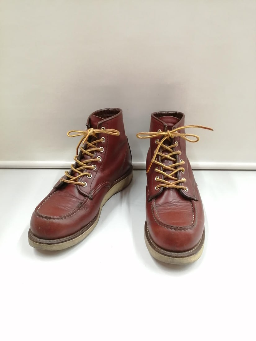 RED WING Model Number: 9106 Made: RED WING Model Number: 9106 Made in USA Sole Mock Toe Condition: Pre-owned Brand: RED WING Country: Japan SN: MOR_0820 Department: NA Type: Boot Character: Boots US Shoe Size: NA