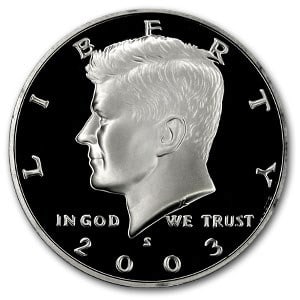 2003-S Silver Kennedy Half Dollar Gem (1 of 2)