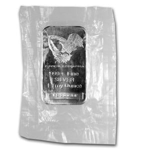 1 oz Silver Bar - Engelhard: 1 oz Silver Bar - Engelhard (Sealed) SKU no: RBJ70104 Year: N/A Grade: None Grade Service: None Mint Mark: N/A - Not Available Metal Content: 1 troy oz Purity: .999 Thickness: 2.