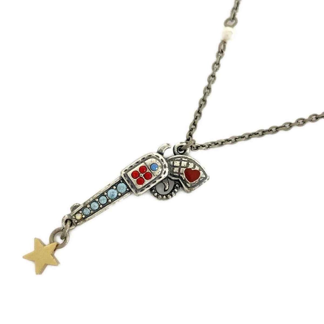 Authentic ANNA SUI - Silver Light: Authentic ANNA SUI - Silver Light Blue Multi Rhinestones Hardware Necklace Condition: Pre-owned Brand: ANNA SUI Style: Necklace Color: Silver, Light Blue, Multi Material: Silver, Rhinestones, Hardware