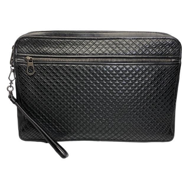 BOTTEGA VENETA Clutch Bag Second Bag: BOTTEGA VENETA Clutch Bag Second Bag Intrecciato Stitch Leather Black 240624N Condition: Pre-owned Brand: BOTTEGA VENETA Style: Hand Bag Exterior Material: Leather Exterior Color: Unknown Departme