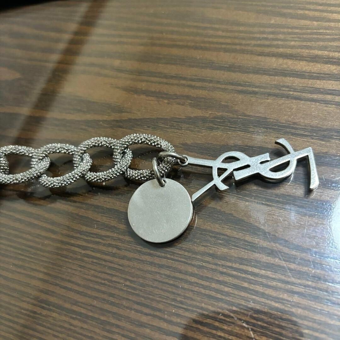 Yves Saint Laurent rivegauche silver chain (1 of 10)