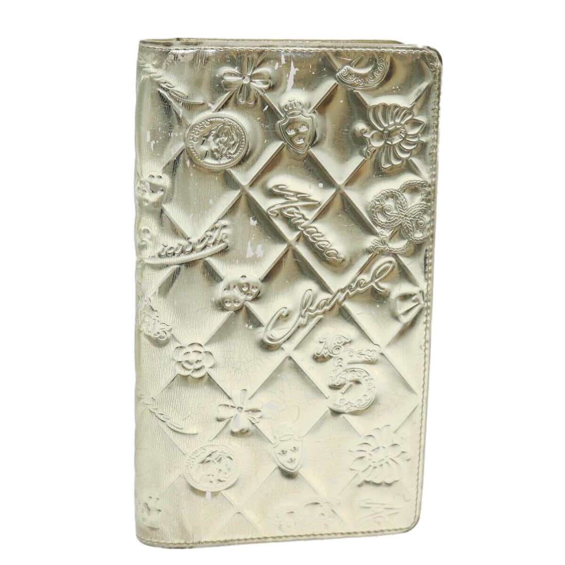 CHANEL Icon line Wallet Enamel Gold (1 of 9)