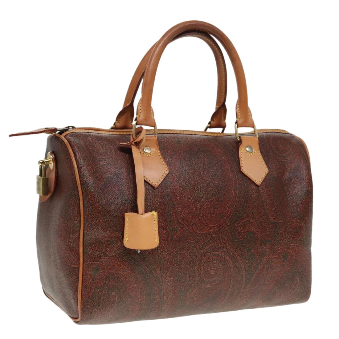 ETRO Paisley Hand Bag Leather Brown: ETRO Paisley Hand Bag Leather Brown Auth yk15314 Condition: Pre-owned Important Notes: ?Pre-owned: An item that has been used or worn previously. See the sellers listing for full ... Read more :?Pre-o