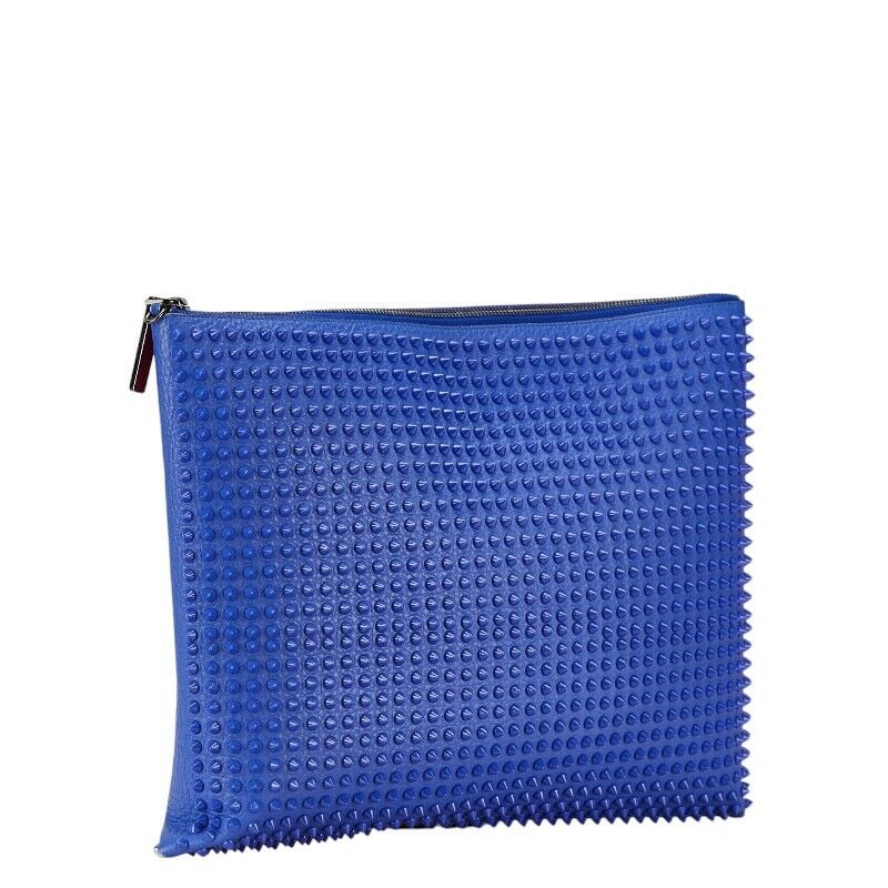 Christian Louboutin Studded Peter Pouch Clutch: Christian Louboutin Studded Peter Pouch Clutch Bag Second Bag Leather 240925N Condition: Pre-owned Brand: Christian Louboutin Style: Hand Bag Exterior Material: Leather Exterior Color: Unknown Dep