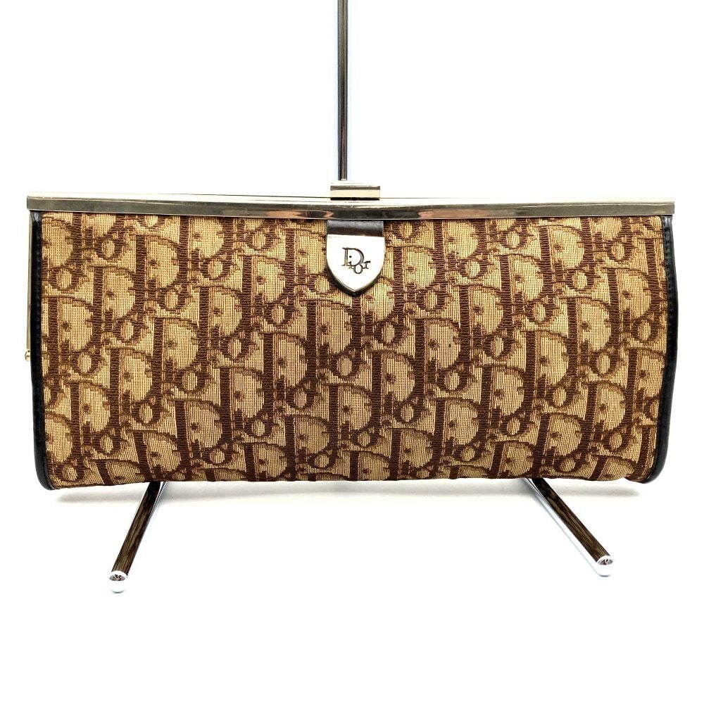Christian Dior Clutch Bag Second Bag: Christian Dior Clutch Bag Second Bag Brown Trotter Canvas 240612N Condition: Pre-owned Brand: DIOR Style: Hand Bag Exterior Material: Leather Exterior Color: Unknown Department: Ladies Ty