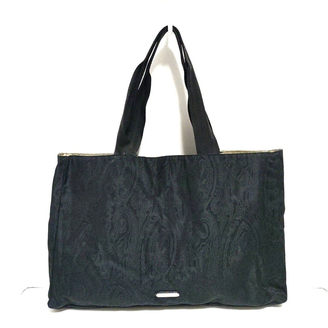 Auth ETRO - Black Beige Nylon: Auth ETRO - Black Beige Nylon Tote Bag Condition: Pre-owned Brand: ETRO Style: Tote Bag Exterior Color: Black, Beige Exterior Material: Nylon Accessories: Pouch (detachable) ConditionRank
