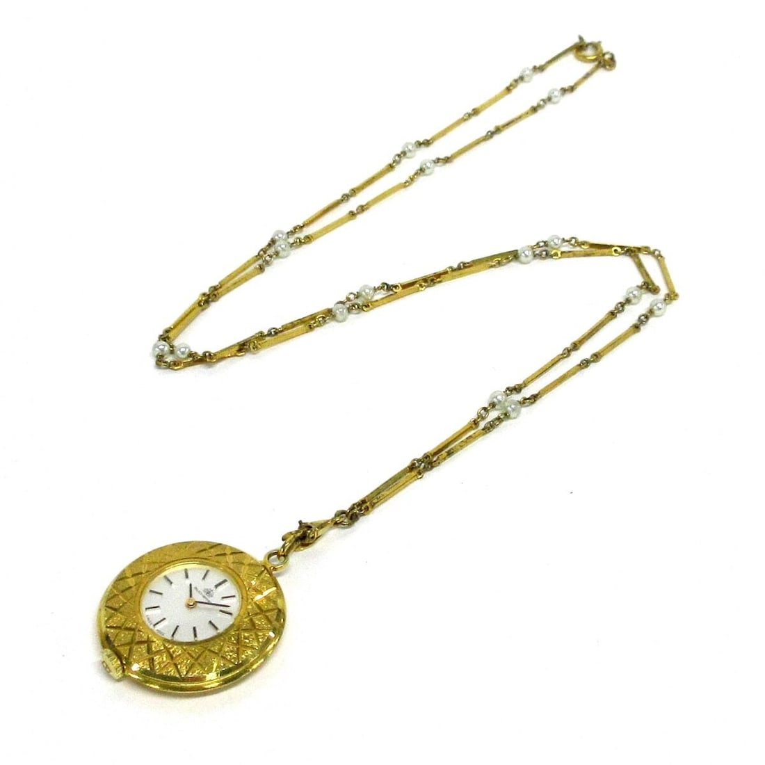 Auth BUCHERER - White Gold Hardware: Auth BUCHERER - White Gold Hardware Pearl Accessory Condition: Pre-owned Brand: BUCHERER Style: Accessory Color: White, Gold Material: Hardware, Pearl Accessories: Case ConditionRank: 6 <