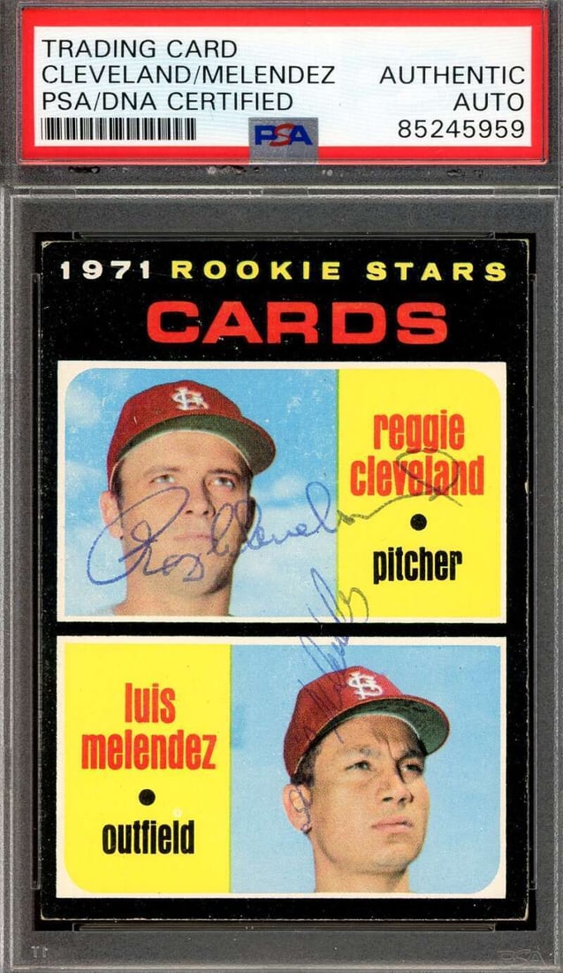 reggie cleveland luis melendez PSA DNA: reggie cleveland luis melendez PSA DNA signed 1971 topps rookie stars autograph Reggie Cleveland Luis Melendez PSA DNA Signed 1971 Topps Rookie Stars Autograph SKU no: RBJ8186164772952 Guidelines for