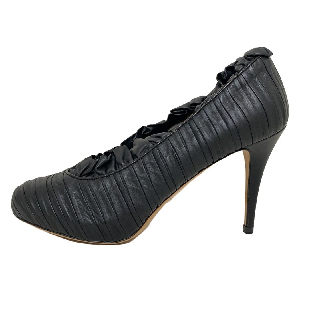 Auth ESCADA - Black Leather Womens: Auth ESCADA - Black Leather Womens Pumps Condition: Pre-owned Brand: ESCADA Style: Pumps Color: Black Upper Material: Leather Accessories: Dust Bag ConditionRank: 6 Department: W