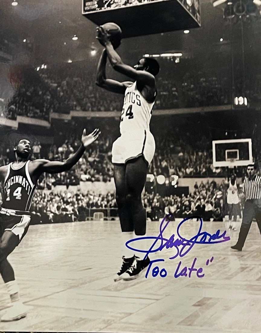sam jones signed too late 8x10: sam jones signed too late 8x10 photo Sam Jones Signed Too Late 8x10 Photo SKU no: RBJ8073540042840 Guidelines for Bidding We recommend for all bidders to review the LiveAuctioneers bidding FAQ to lear
