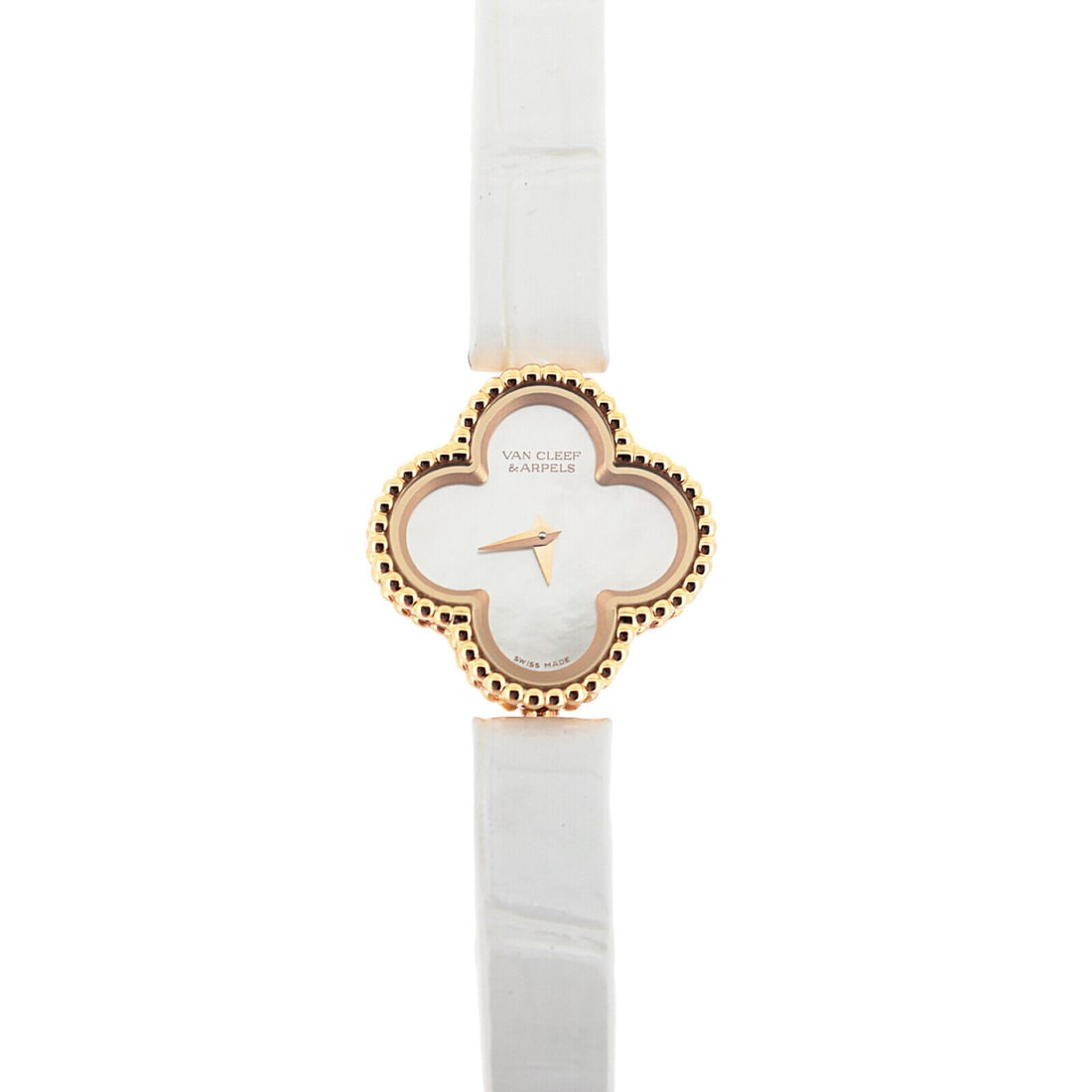 18K Pink Gold Van Cleef &: 18K Pink Gold Van Cleef & Arpels Sweet Alhambra 2386240/VCARO8SF00 Women watch Condition: Pre-owned Brand: Van Cleef & Arpels Style: Watches Department: Women Movement: quartz Band Material: lea