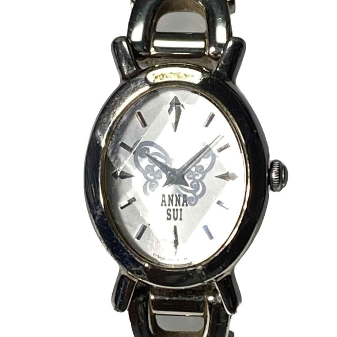 Auth ANNA SUI - Y150-0AD0 400687: Auth ANNA SUI - Y150-0AD0 400687 Silver Womens Wrist Watch Condition: Pre-owned Brand: ANNA SUI Style: Wrist Watch Color: Please see the photos Model Number: Y150-0AD0 Serial: 400687 Acce