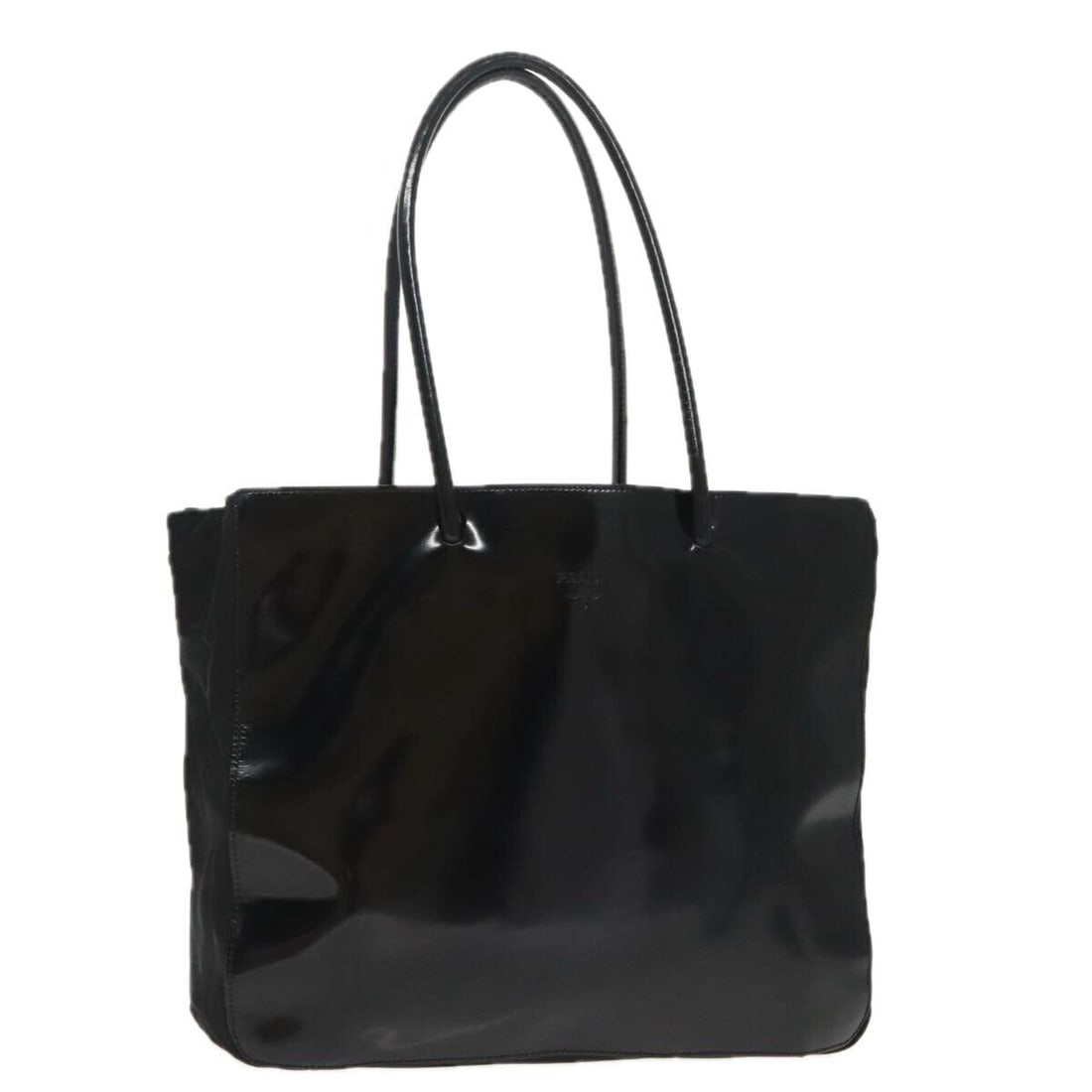 PRADA Tote Bag Patent leather Black (1 of 10)