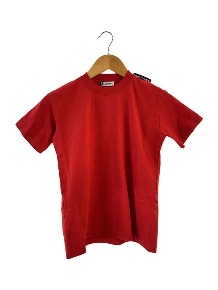 BALENCIAGA T-shirt SizeS Cotton Red 2020: BALENCIAGA T-shirt SizeS Cotton Red 2020 00352 20SS Big logo tab tight Condition: Pre-owned Brand: BALENCIAGA Country: Japan SN: MOR_0820 Sleeve Length: Short Sleeve Style: NA Theme: NA <