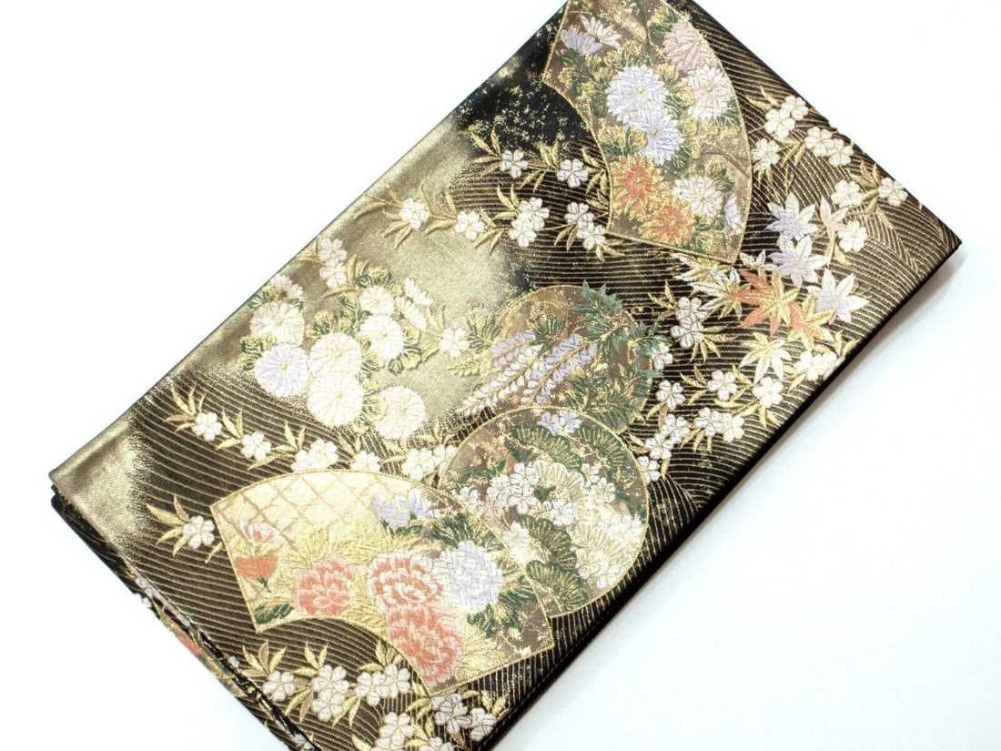 Auth USED Japanese Kimono Obi Made (1 of 2)