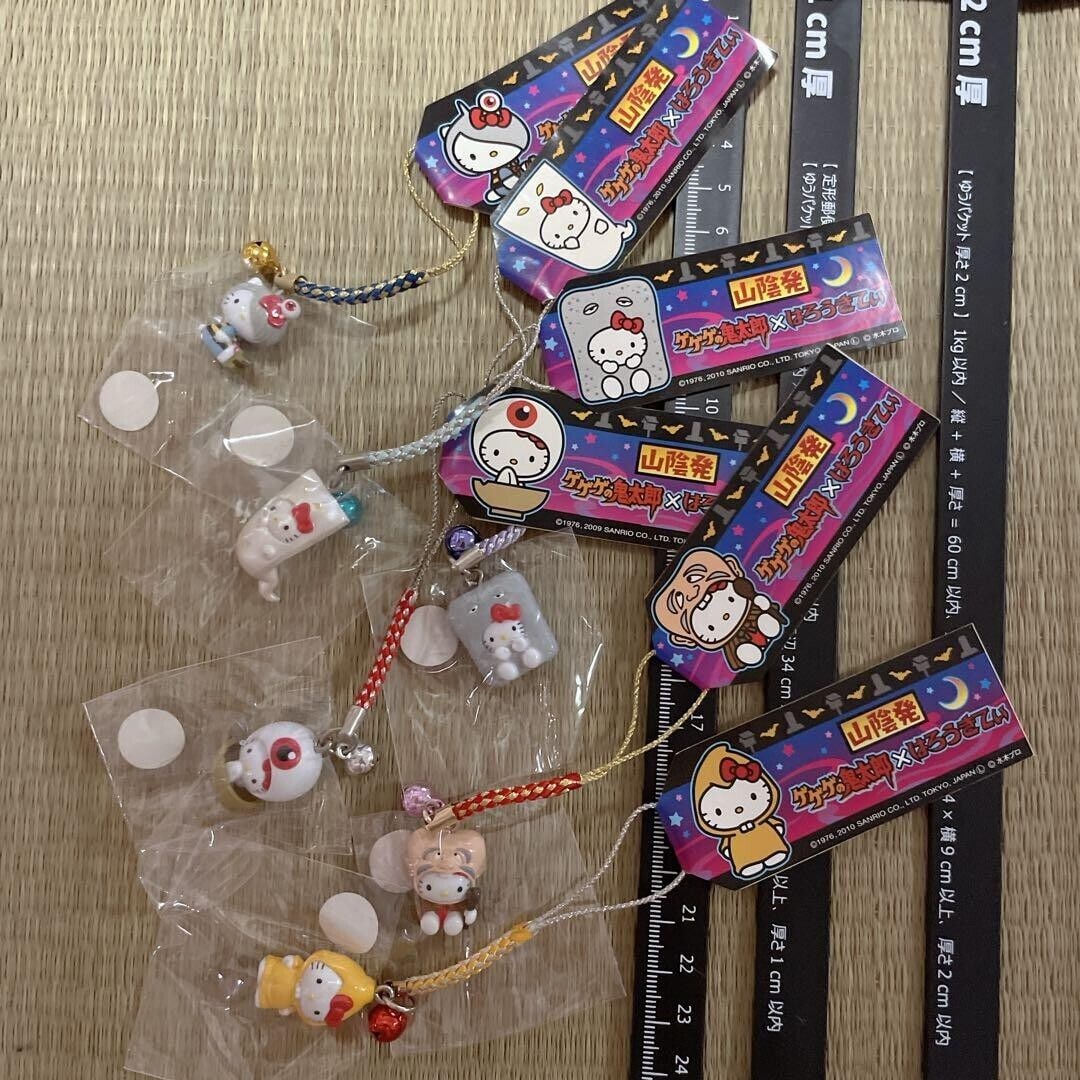 Hello Kitty Super Rare GeGeGe no: Hello Kitty Super Rare GeGeGe no Kitaro Collaboration Netsuke Full Complete Set Condition: Used Brand: Hello Kitty Type: NA Theme: NA Country/Region of Manufacture: NA Item Weight: NA SKU