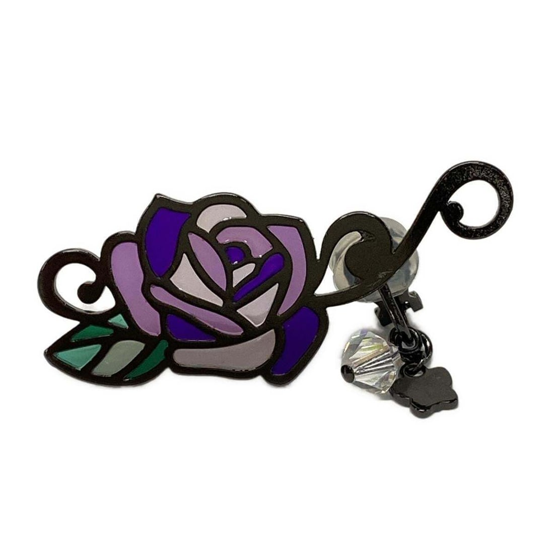 Auth ANNA SUI Black Purple Green: Auth ANNA SUI Black Purple Green Hardware Clip On Earrings Condition: Pre-owned Brand: ANNA SUI Style: Clip On Earrings Color: Black, Purple, Green Material: Hardware Note: This will be shipped by