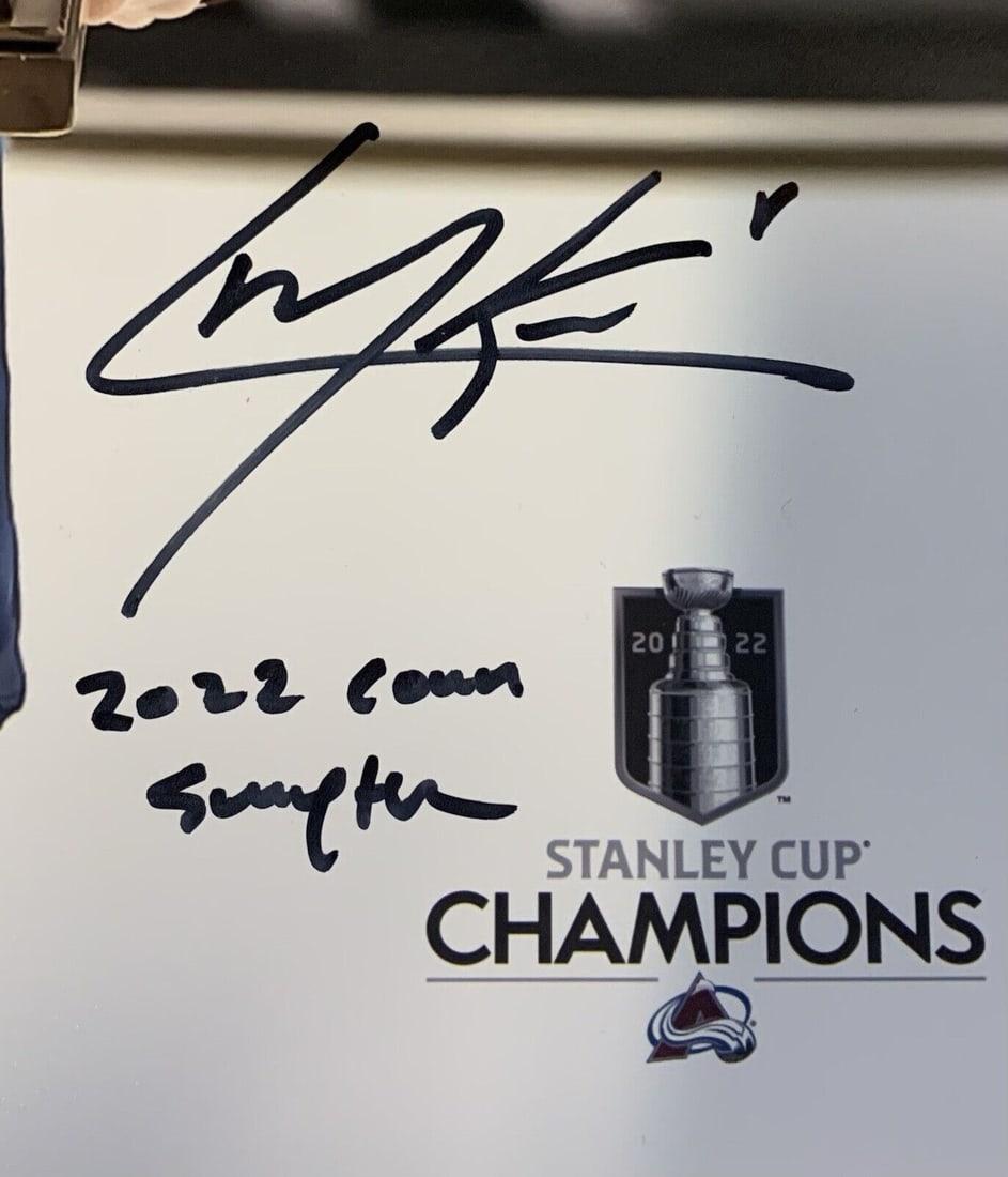 cale makar avalanche signed 16x20 photo framed conn smythe sc auto fanatics COA: cale makar avalanche signed 16x20 photo framed conn smythe sc auto fanatics COA Cale Makar Avalanche Signed 16x20 Photo Framed Conn Smythe SC Auto Fanatics COA SKU no: RBJ8109066551384 Guidelines for